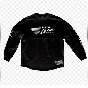 3Blackdot Neon Love Project Neon Death Custom Crewneck Sweatshirt sz Lg